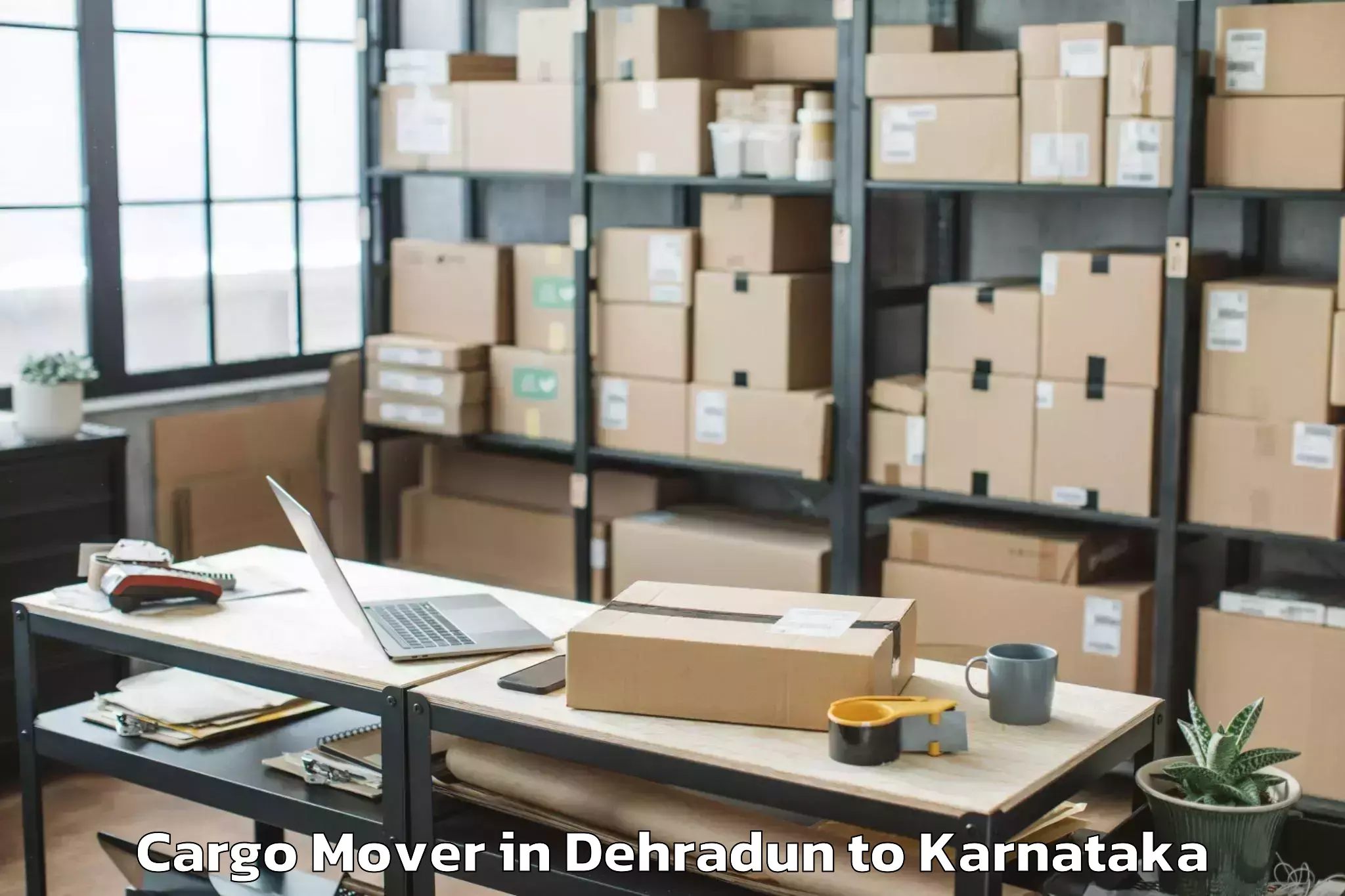 Top Dehradun to Nitte University Mangalore Cargo Mover Available